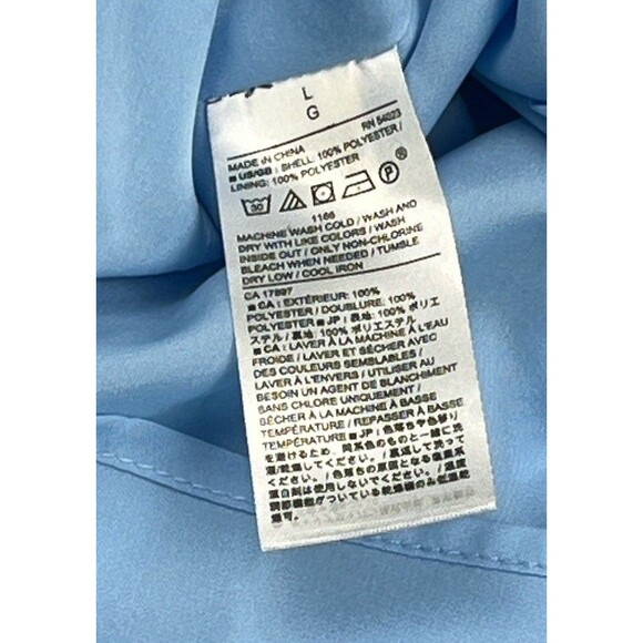 Banana Republic Top Sleeveless Blouse‎ Twist Y Back Wide Strap Blue Large NWT - Picture 7 of 7